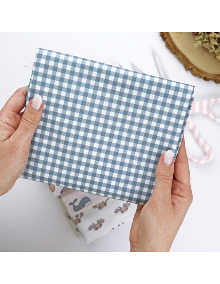 Tela Mini Vichy Azul, Maravillas de Alúa Cid