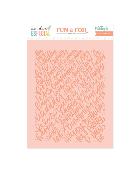 Placa Hot Foil&Fun Lettering, Un día especial de Mintopía