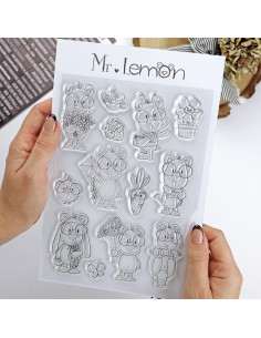 Set de sellos Mr. Lemon Primavera, de Andrea la gafotas