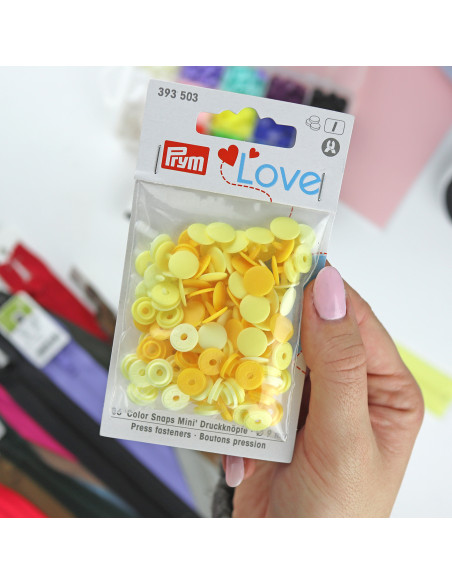 Cierres de presión Tonos amarillos