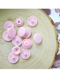 Broches plásticos de presión Rosa 2
