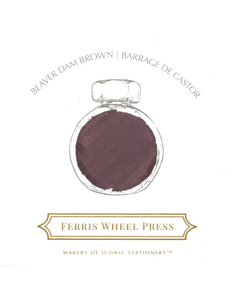 Tintero Vidrio 38ml - Beaver Dam Brown