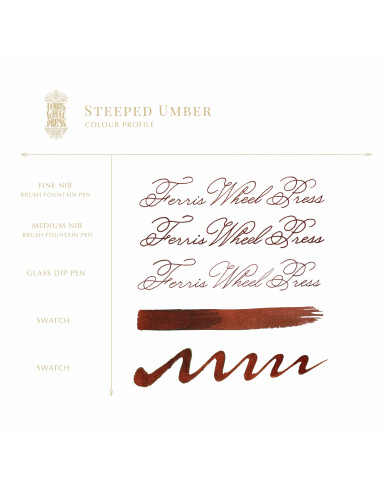 Tintero Vidrio 38ml - Steeped Umber