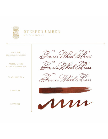 Tintero Vidrio 38ml - Steeped Umber