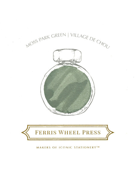 Tintero Vidrio 38ml - Moss Park Green