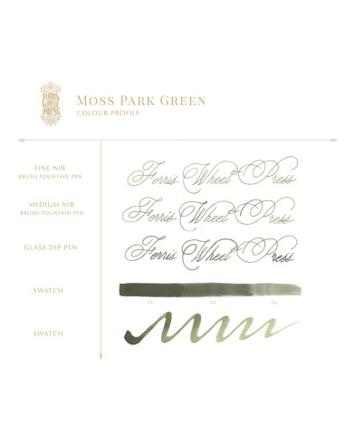 Tintero Vidrio 38ml - Moss Park Green