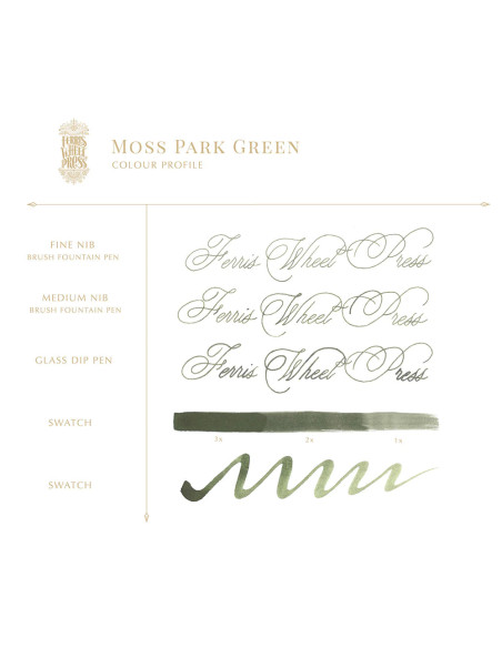 Tintero Vidrio 38ml - Moss Park Green