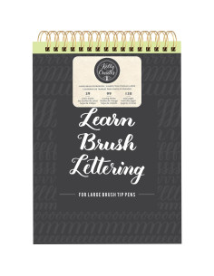 Cuaderno trabajo lettering para pincel. Tamaño A4