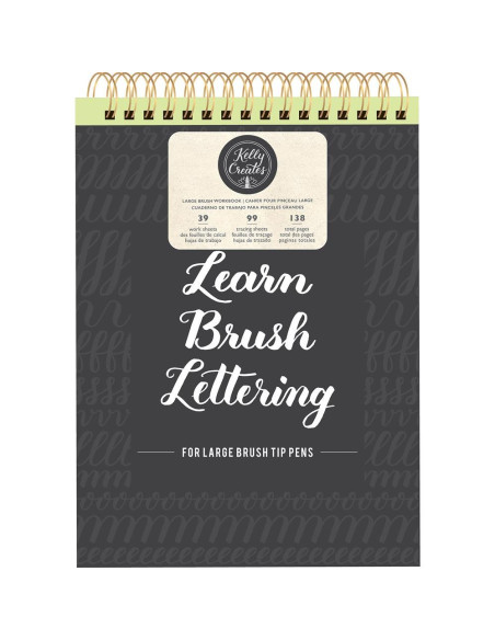 Cuaderno trabajo lettering para pincel. Tamaño A4