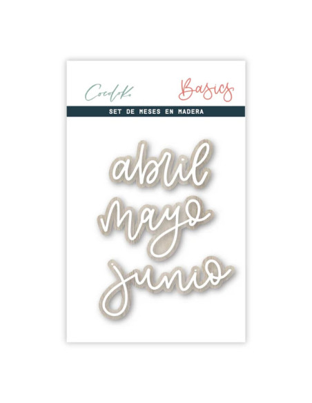 Set de Maderas Meses Primavera FLOWERS, CocoLoko