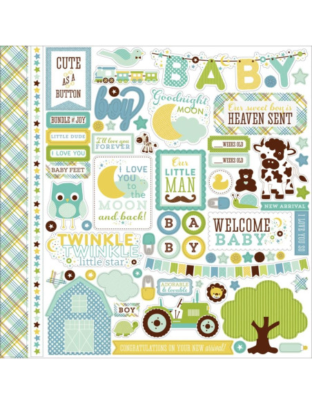 Pegatina 12x12'' echopark buldle of joy ana