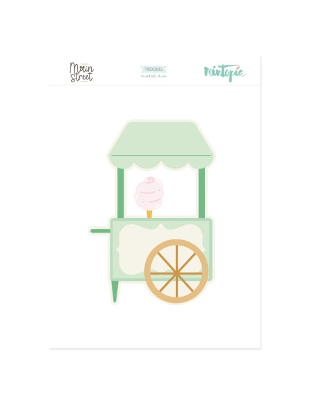 Troquel Carrito de chuches Main Street de Mintopía