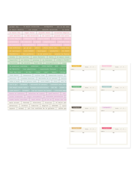 Pegatinas frases Main Street de Mintopía