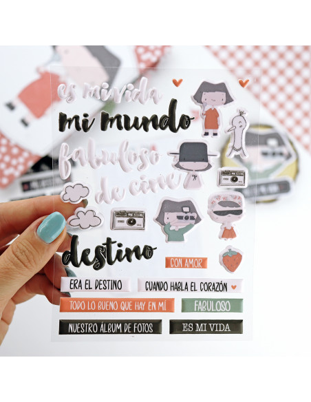 Pegatinas Puffy Destino, de Alúa Cid