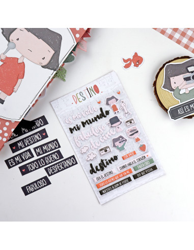 Pegatinas Puffy Destino, de Alúa Cid