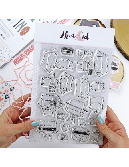 Set de sellos+troqueles Destino de Alúa Cid