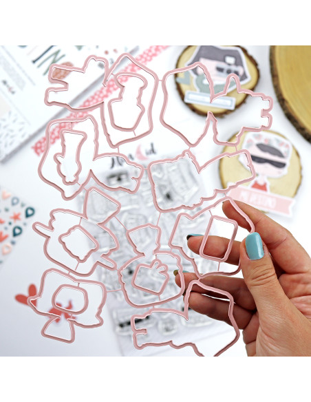 Set de sellos+troqueles Destino de Alúa Cid