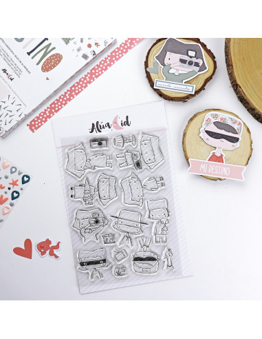 Set de sellos+troqueles Destino de Alúa Cid