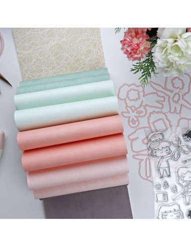 Bloc de papel Colores Sólidos para tarjetería...