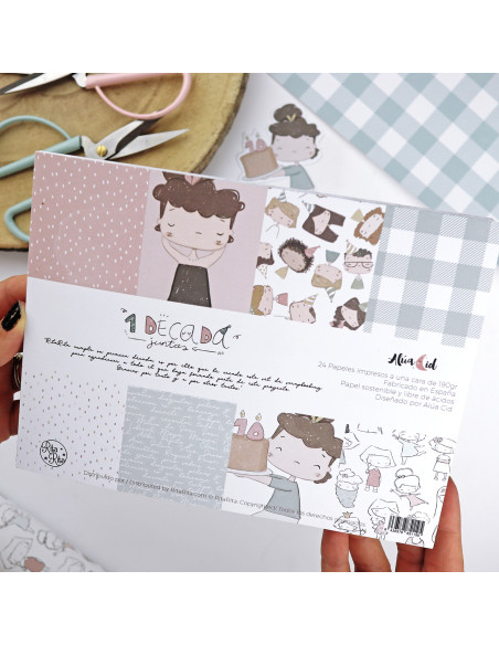 Bloc pequeño 6x8" 1Década de Alúa Cid