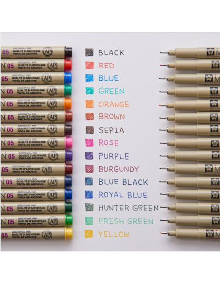 Pigma Micron 03 Negro, de Sakura