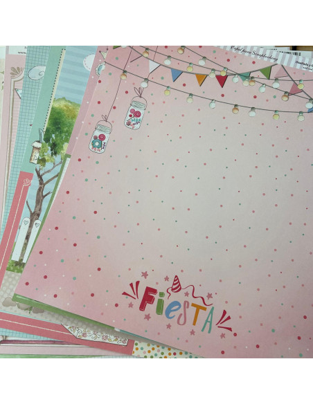 Kit 12x12" Fiesta ROSA de Dayka