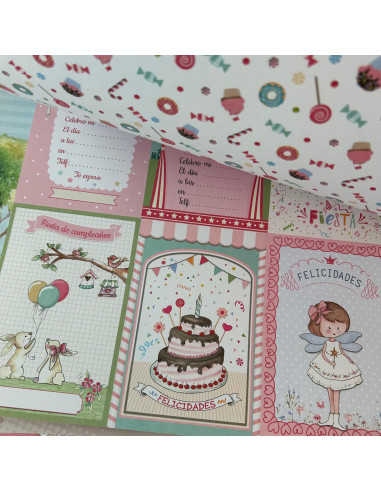 Kit 12x12" Fiesta ROSA de Dayka