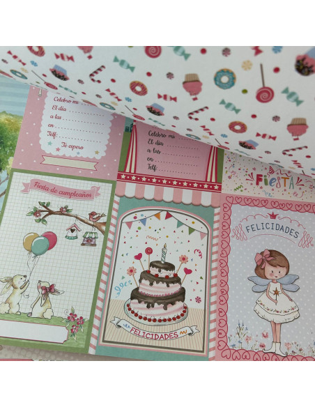 Kit 12x12" Fiesta ROSA de Dayka