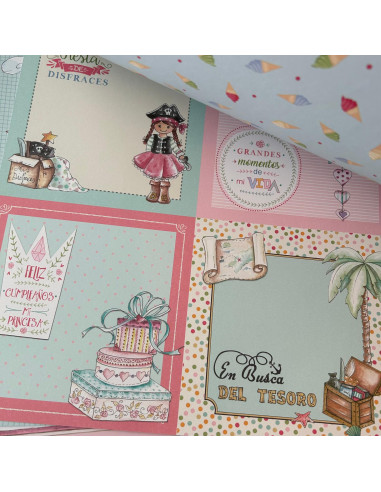 Kit 12x12" Fiesta ROSA de Dayka