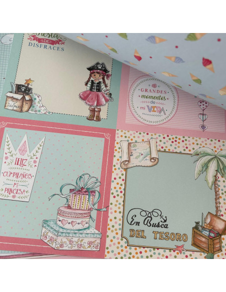 Kit 12x12" Fiesta ROSA de Dayka