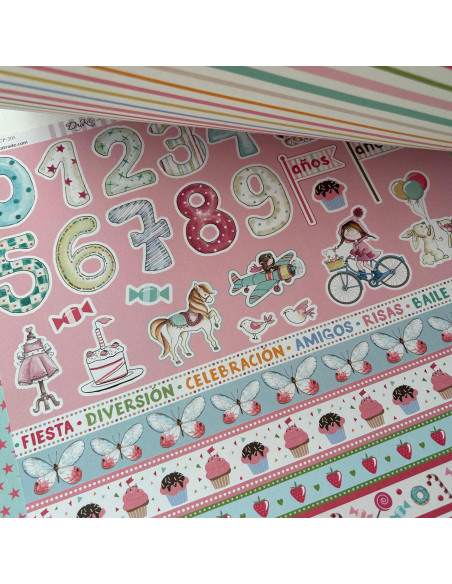 Kit 12x12" Fiesta ROSA de Dayka