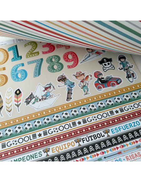 Kit 12x12" Fiesta AZUL de Dayka