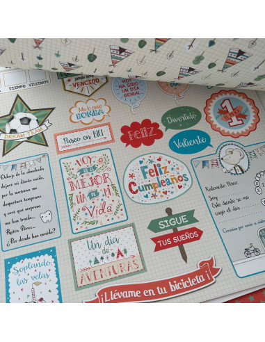 Kit 12x12" Fiesta AZUL de Dayka