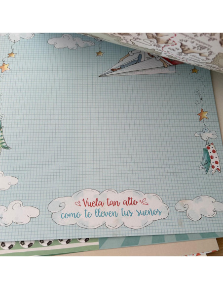 Kit 12x12" Fiesta AZUL de Dayka