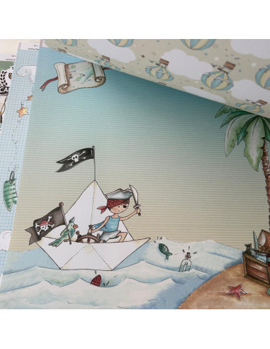 Kit 12x12" Fiesta AZUL de Dayka