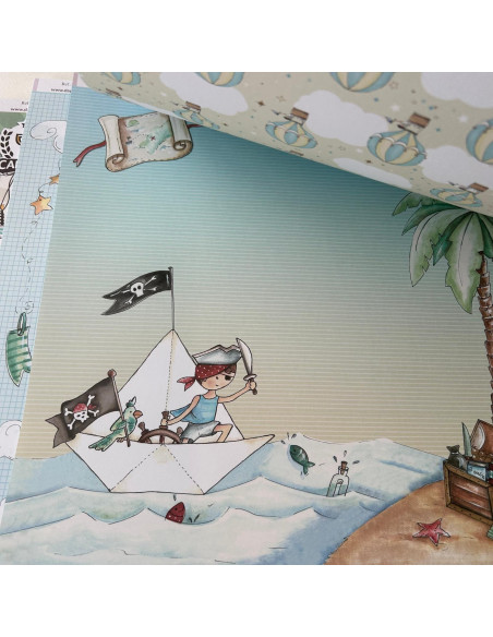 Kit 12x12" Fiesta AZUL de Dayka