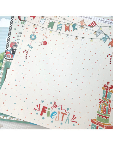 Kit 12x12" Fiesta AZUL de Dayka