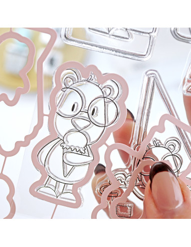 Set de sellos+troqueles Mr Lemon en Verano, de...