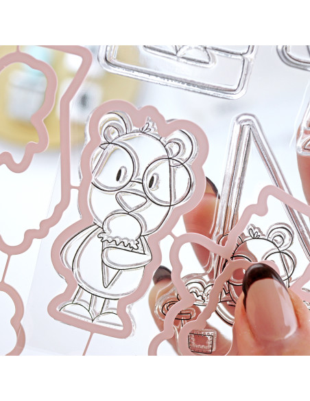 Set de sellos+troqueles Mr Lemon en Verano, de Andrea la gafotas