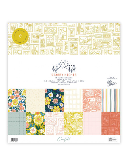 Kit 12x12" STARRY NIGHTS, CocoLoko