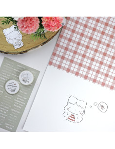 Papel Laminado Yo optimista, Menos es nada de Alúa Cid
