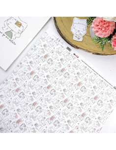 Papel Laminado Popurrí, Menos es nada de Alúa Cid