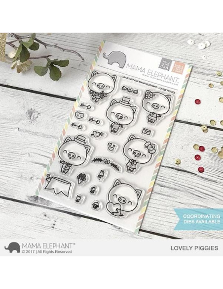 Mama Elephant sello Lovely Piggies