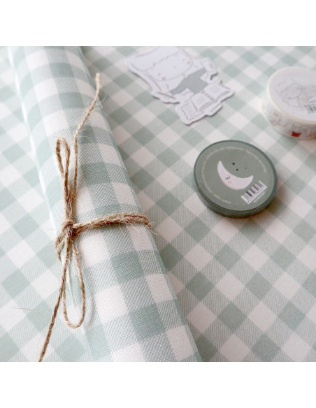 Tela de encuadernar Verde, Menos es Nada de Alúa Cid