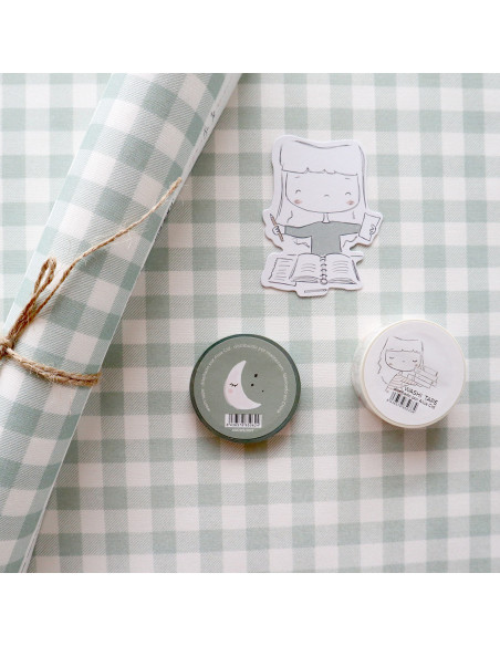 Tela de encuadernar Verde, Menos es Nada de Alúa Cid