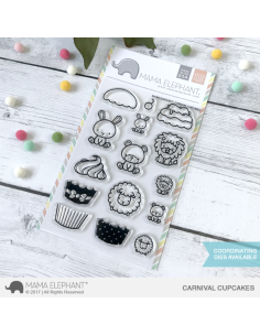 Mama Elephant sello Carnival Cupcakes