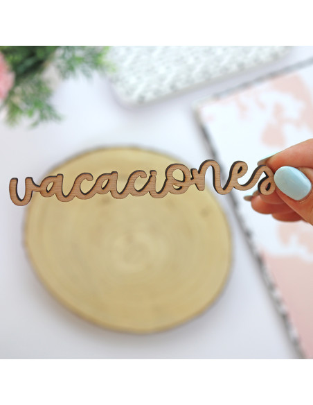 Palabra madera Vacaciones, Travel de Rita Rita