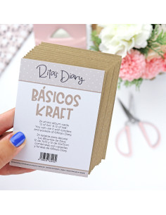 Set de tarjetas básicas Kraft, Rita's Diary 2