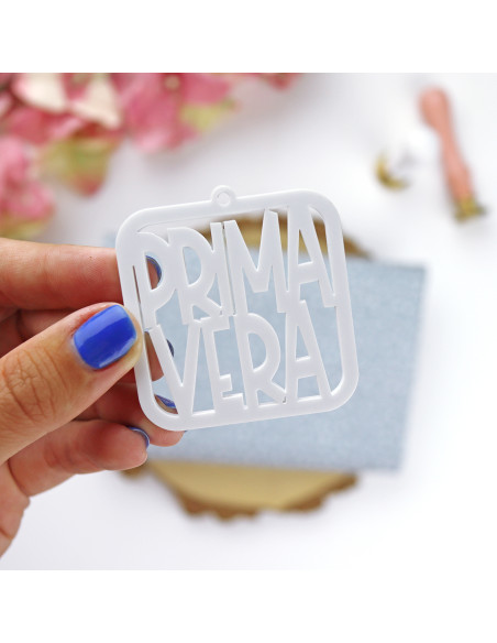 Mini medallón metacrilato 'Querida primavera' Patio de Alúa Cid