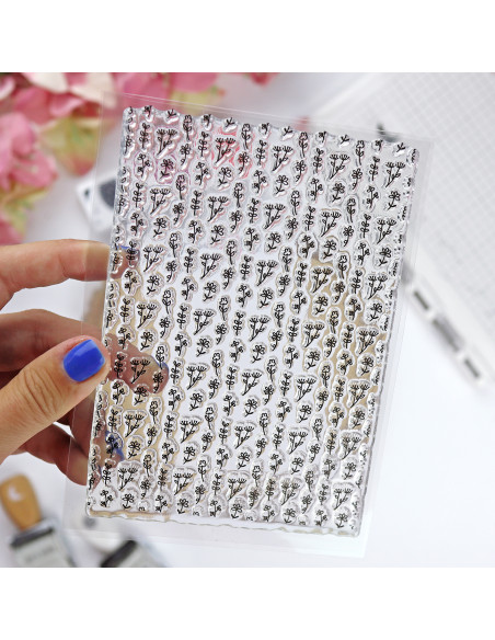 Sello Fondo floral Patio de Alúa Cid